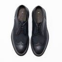 Pantofi FRANCESCHETTI, Brogue Style, Leather Detail, Navy Blue