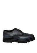 Pantofi FRANCESCHETTI, Brogue Style, Leather Detail, Navy Blue