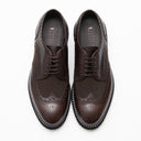 Pantofi FRANCESCHETTI, Brogue Style, Leather Detail, Dark Brown