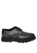 Pantofi FRANCESCHETTI, Brogue Style, Leather Detail, Black