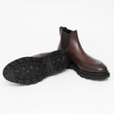Ghete FRANCESCHETTI, Chelsea Style, Sturdy Sole Detail, Red Brown