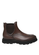 Ghete FRANCESCHETTI, Chelsea Style, Sturdy Sole Detail, Red Brown
