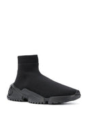 Sneakers FERRAGAMO, Stretch-knit sneakers, Black