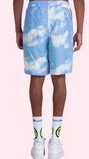 PANTALONI SCURTI BARROW, Nylon Shorts in Blue