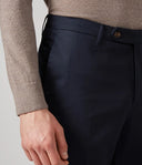 Pantaloni PAL ZILERI, Cotton Slim Fit Navy Blue