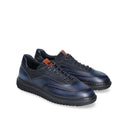 Pantofi Franceschetti, Leather Trio Design, Navy Blue