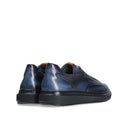 Pantofi Franceschetti, Leather Trio Design, Navy Blue