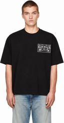 Tricou OFF WHITE, Embroidered Paisley Logo T-Shirt - Negru