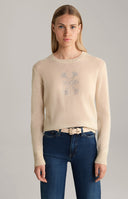 Pulover JOOP, Kasmir, Artistic Logo, Beige