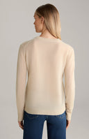 Pulover JOOP, Kasmir, Artistic Logo, Beige