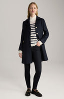 Pulover JOOP, Bleumarin Stripes Print, White