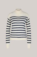 Pulover JOOP, Bleumarin Stripes Print, White