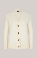 Pulover JOOP, Alpaka Mix, V Neck, Clean White