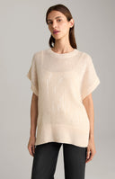 Pulover JOOP, Interwoven Sequins, Alpaka, Beige
