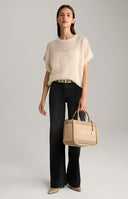 Pulover JOOP, Interwoven Sequins, Alpaka, Beige