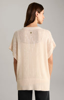 Pulover JOOP, Interwoven Sequins, Alpaka, Beige