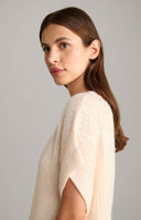 Pulover JOOP, Interwoven Sequins, Alpaka, Beige