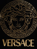 TRICOU VERSACE, Imprimeu Gold, Negru