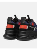 SNEAKERS VERSACE, CHAIN REACTION V2, Red and Blue