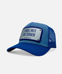 Sapca JOHN HATTER, I Will Not Die Sober Blue