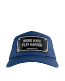 Sapca JOHN HATTER, Work hard play harder Navy