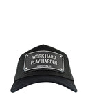 Sapca JOHN HATTER, Work hard Black