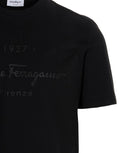 Tricou SALVATORE FERRAGAMO, Imprimeu Frontal, Negru