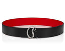 Curea CHRISTIAN LOUBOUTIN, Catarama logo, Negru