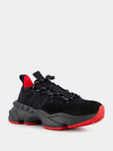 Sneakers Christian Louboutin, Black Trailnrun, Red Details