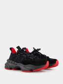 Sneakers Christian Louboutin, Black Trailnrun, Red Details