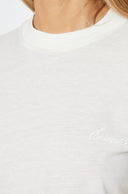 Tricou FEAR OF GOD, embroidered T-shirt, Ivory