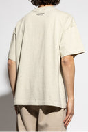 Tricou FEAR OF GOD, Front Logo Insert, Cotton, Stone Beige