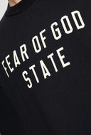 Tricou FEAR OF GOD,Essentials BLACK T-shirt with printed logo