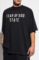 Tricou FEAR OF GOD,Essentials BLACK T-shirt with printed logo