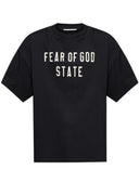 Tricou FEAR OF GOD,Essentials BLACK T-shirt with printed logo