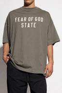 Tricou FEAR OF GOD, Essentials GREEN T-shirt with printed logo
