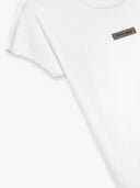 Tricou FEAR OF GOD, Logo Insert,, Cap Sleeve , White