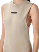 Body FEAR OF GOD, Logo Plaque, Sleeveless, Beige