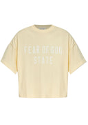 Tricou FEAR OF GOD, Essentials YELLOW T-shirt with printed logo