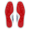 Sneakers CHRISTIAN LOUBOUTIN, Retero logo sneakers, Albastru