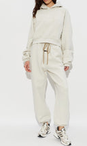 Pantaloni FEAR OF GOD, Essentials cream Sweatpants with logo