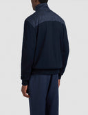 JACHETA Paul & Shark,Merino Extrafine wool hybrid zip-up Sweater