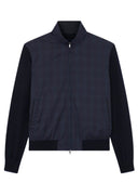 JACHETA Paul & Shark,Merino Extrafine wool hybrid zip-up Sweater