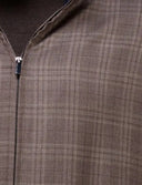 Jacheta Paul & Shark , vest brown checked wide fit