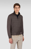 Jacheta Paul & Shark , vest brown checked wide fit
