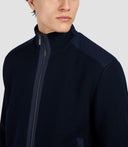 Jacheta PAUL&SHARK, Zip-up cardigan in Soft Cool Touch wool with Typhoon® Re-4x4 Stretch details