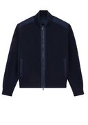 Jacheta PAUL&SHARK, Zip-up cardigan in Soft Cool Touch wool with Typhoon® Re-4x4 Stretch details