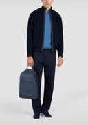 Jacheta PAUL&SHARK, Zip-up cardigan in Soft Cool Touch wool with Typhoon® Re-4x4 Stretch details