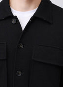 Camasa PAUL & SHARK,  wool shirt black