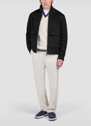 JACHETA Paul & Shark, Wool and cashmere Hybrid blouson
